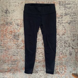 Lululemon Wunder Under Leggings with Mesh Detail